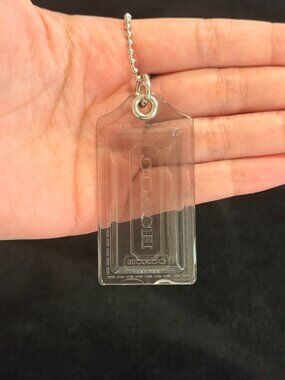 2.5" Medium Y2K Poppy Coach Plastic Key Fob Bag Charm Keychain Hang Tag/Hangtag